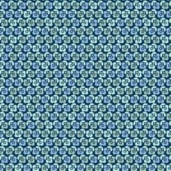 Navy Lucky Flower - Vintage Flora