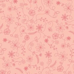 Pink Swirl Floral - Vintage Flora