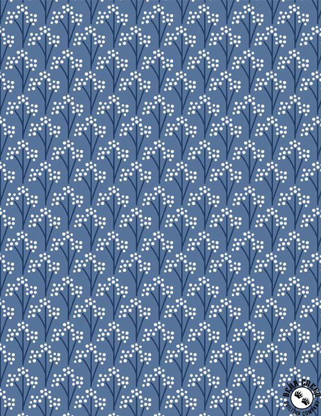 Windsong Meadows Trees All Over Blue