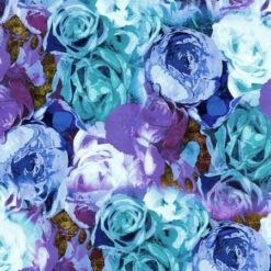 Enchanted Field - Isle Of Roses - Night Digiprint Fabric