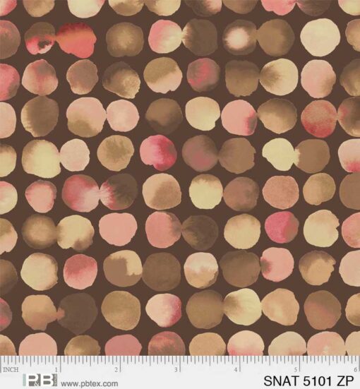 Watercolor Dot-Brown