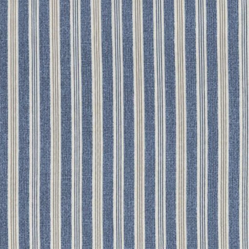 Burlap Stripe Marine Blue