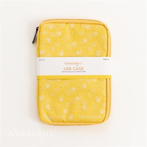 Yellow Honeycomb USB Case - Kimberbell