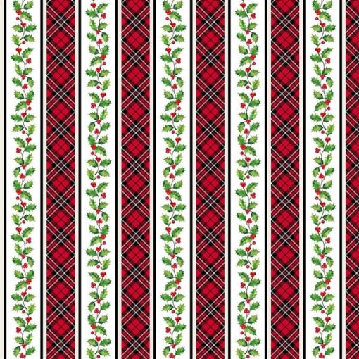 Cardinal Christmas Stripe