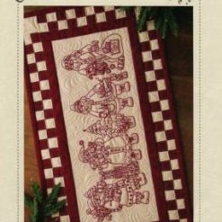 Santa Quartet! Table Runner Machine Embroidery