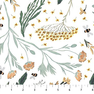 Green World - Botanical - White