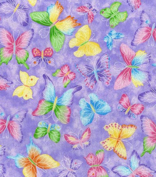 Butterfly Glitter Purple