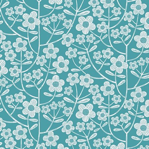 Blooming Color 2 - Brynn Turquoise 0 108" Wide