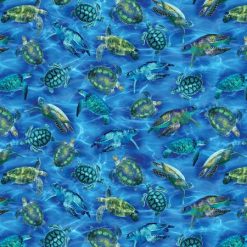 Sea Turtle Haven - UltraBlue, 108in Wideback