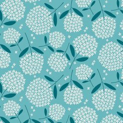 Fiori Medium Turquoise - Blooming Color - Wide