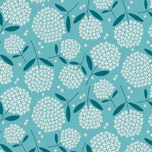 Fiori Medium Turquoise - Blooming Color - Wide