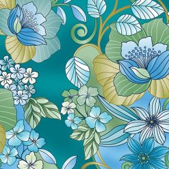 Calypso Garden Teal - Butterfly Calypso
