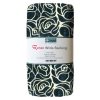 Large Roses Cream on Black - Wide Backing