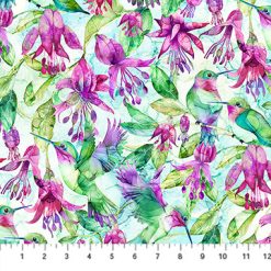 Concerto Pale Blue multi Packed Fuchsia