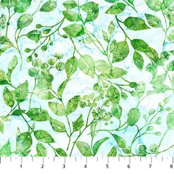 Concerto Trailing Leaves Pale Blue/Green