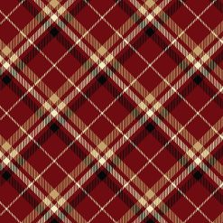 Tartan Plaid 108' "Wide - Burgnady