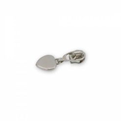Heart Zipper Pulls - Nickel