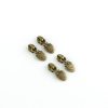 Strawberry Zipper Pulls - Antique - Set of 4