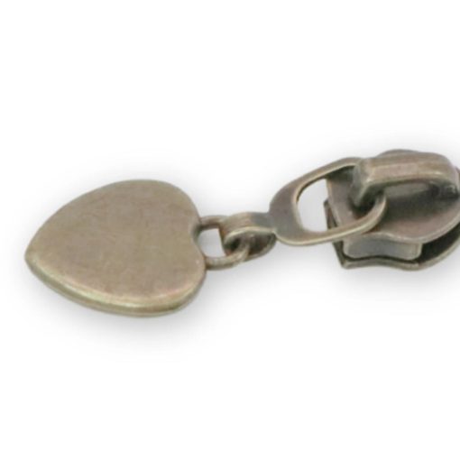 Heart Zipper Pulls - Antique - Set of 4