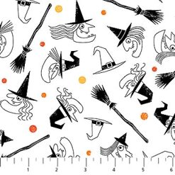 Hip Hip Halloween - Multi - Comical Coven - Northcott Fabrics