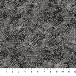 Spellbound - Spider Web - Black Multi - Northcott Fabrics
