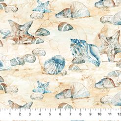 The Great Outdoors - Coastal Scene - Blue Multi