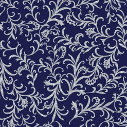Elegant Scrolls - Navy - Elegant Keepsakes