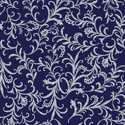 Elegant Scrolls - Navy - Elegant Keepsakes