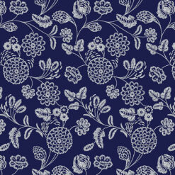 Elegant Jacobean - Navy - Elegant Keepsakes