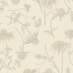 Coneflower Tonal Natural - 108"