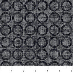 Urban Oasis Flannel - Circles - Charcoal
