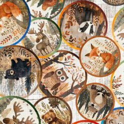 Bearsville - Animal Tondos - Birch