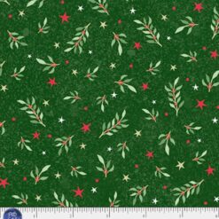 Believe - Tossed Sprigs and Stars - Green