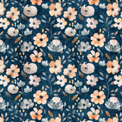 Floral - QT Cuties 2 - Navy