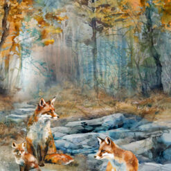 Fox Den - Blue Multi - Fox Den Panel