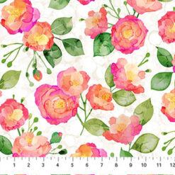 Veranda - Feature Floral - White Multi