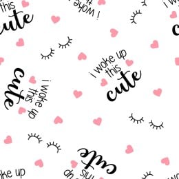 I Woke Up This Cute - Nursery Flannel