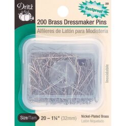 Brass Dressmaker Pins  Size 20  200pk