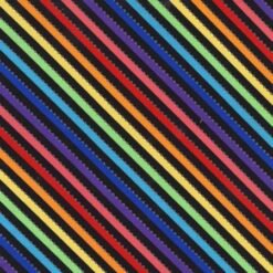 Be Colourful Magic Bias Stripe Black Rainbow BatikBC