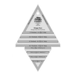 Creative Grids Strippy Stars Tool 5  x 7 1/2  Template Ruler