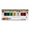 Mettler Poly Sheen and Metallic Christmas Embroidery Thread Set 8 Spools