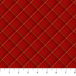 Red Diagnol Plaid Northcott