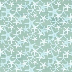 Sea Whispers Star Fish Allover - Green