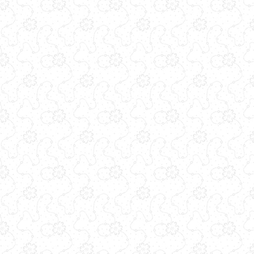 Calico Floral White - Classic Keepsakes