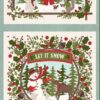 Snowtop Mountain Cream Flannel Panel