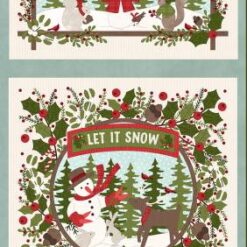 Snowtop Mountain Cream Flannel Panel