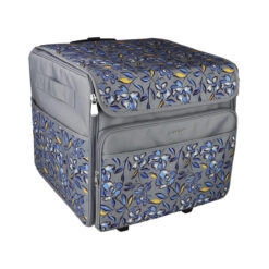 Everything Mary Serger Rolling Case Blue/Grey Floral EVM13517-1