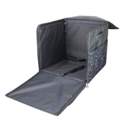 Everything Mary Serger Rolling Case Blue/Grey Floral