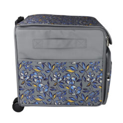 Everything Mary Serger Rolling Case Blue/Grey Floral